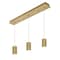 Afx Tyke 3 Light Linear Pendant, Medium Base 120V, Satin Brass TYKP04MBSBLNR3 - alternate 1
